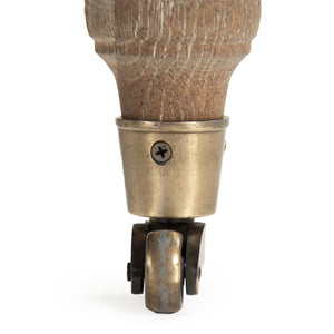 Lorraine Tufted Arm Chair Limed Grey Oak, Grey Linen ZEN026 E272 A048 Zentique