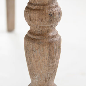 Lorraine Tufted Arm Chair Limed Grey Oak, Brown Velvet ZEN026 E272 V011 Zentique