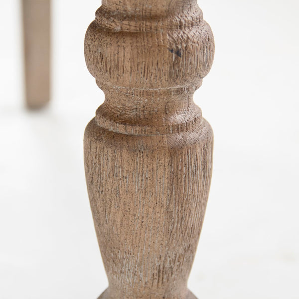 Lorraine Tufted Arm Chair Limed Grey Oak, Brown Velvet ZEN026 E272 V011 Zentique