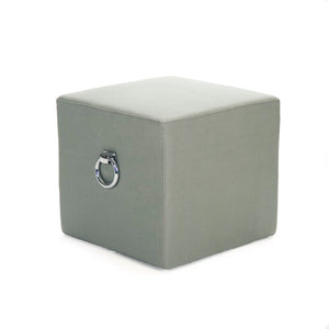 Zentique Karina Solid Oak Stool with Linen Upholstery — Compact, Modern Seating for Kitchen, Entryway, Home Decor Seafoam Green Linen ZEN02 I