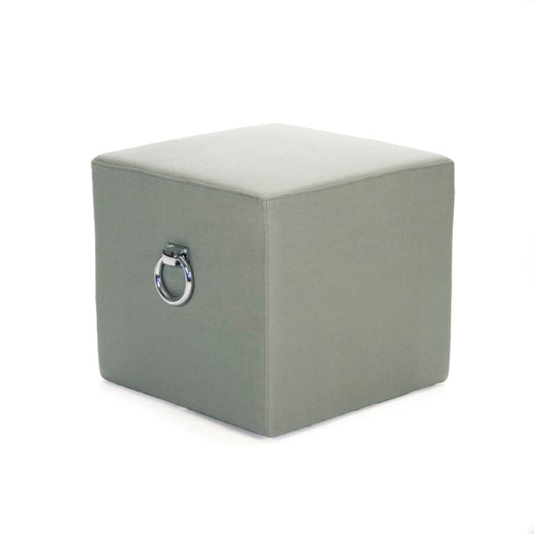 Zentique Karina Solid Oak Stool with Linen Upholstery — Compact, Modern Seating for Kitchen, Entryway, Home Decor Seafoam Green Linen ZEN02 I
