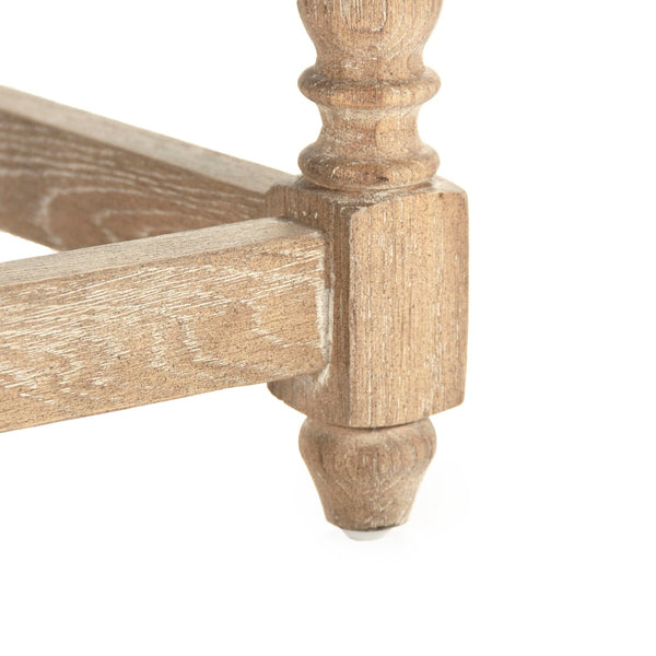 Aria Cafe Stool Limed Grey Oak, Natural Linen ZEN101 E272 A003 Zentique