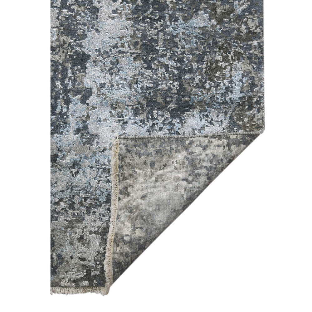AMER Rugs Zenith Hand-knotted Wool Silk Abstract Area Rug Artisan Carved Pile Modern Living Room 2' x 3' ZEN10203