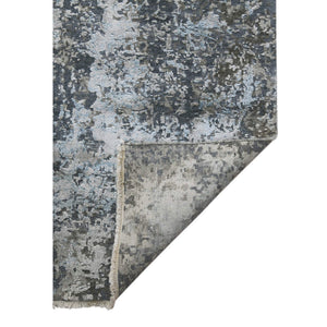 Zenith Hand-knotted Wool Silk Abstract Area Rug Artisan Carved Pile Modern Living Room