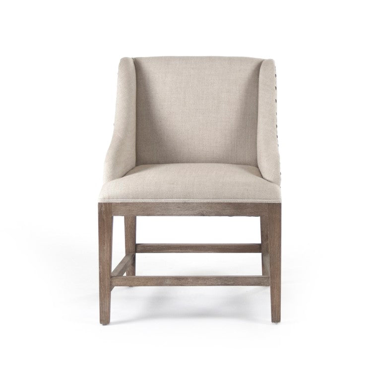 Zentique Connor Cafe Stool — Solid Oak Frame, Linen Padded Seat, Counter-Height Comfort for Modern Kitchens (97 chars) ZEN102