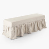 Elena Bench Oak, Linen/Cotton ZEN103 Zentique