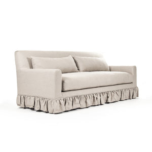 Zentique Liam Sofa with Solid Oak Frame and Breathable Linen Upholstery — Modern Comfort, Scandinavian Style192 ZEN104-3