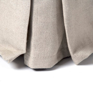 Zentique Sadie Birch Linen Bench — Scandinavian Minimalist Entryway Seating, Cushioned 2-Person Accent Bench ZEN106