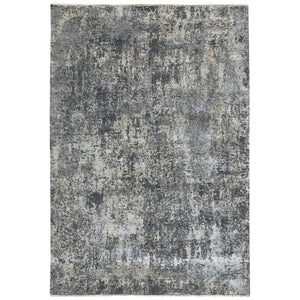 AMER Rugs Zenith Hand-knotted Wool Silk Abstract Area Rug Artisan Carved Pile Modern Living Room 9' x 12' ZEN10912