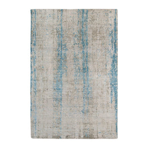 Amer Rugs Zenith Hand-knotted Abstract Design Area Rug – Luxurious New Zealand Wool & Silk For Timeless Elegance Water Spray Wool, Silk Zen110810