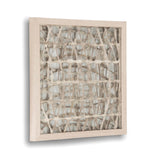 Abstract Paper Framed Art Light Brown Paper in Tan Frame ZEN20483D Zentique