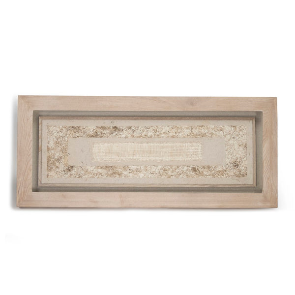 Zentique Abstract Paper Framed Art - Elevate Your Home Decor With Elegant Creativity And Unique Style Light Brown Paper In Tan Frame Pine Wood,Mdf,Glass Zen20729b