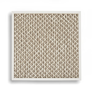 Zentique Abstract Paper Framed Art — Hand-Assembled Multilayer Texture Wall Art 30x30in Pine Frame Ready-to-Hang ZEN21817A
