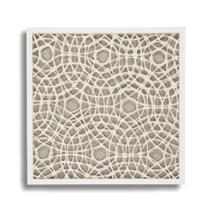 Zentique Abstract Paper Framed Art layered paper texture in pine frame, 30x30in ready-to-hang modern focal piece ZEN21817B