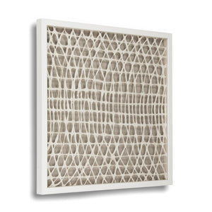 Zentique Abstract Paper Framed Art — Hand-Assembled Multilayer Texture Wall Art, 30x30 Pine Frame, Ready-to-Hang ZEN21817C