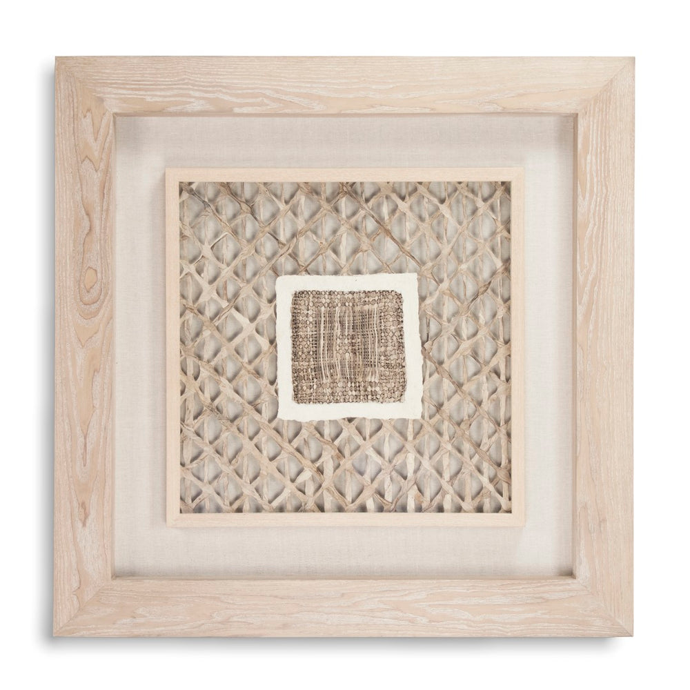 Zentique Abstract Paper Framed Art - Elevate Your Space With Modern Elegance And Timeless Durability Today! Light Brown Paper In Tan Frame Mdf,Glass Zen22076a