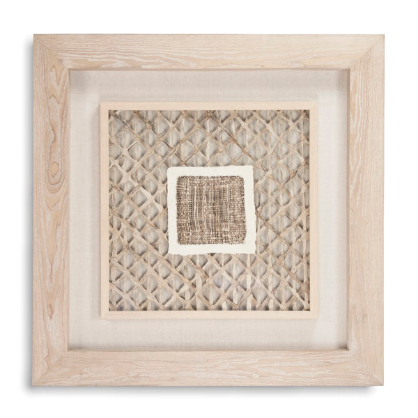 Zentique Abstract Paper Framed Art - Elevate Your Space With Modern Elegance And Timeless Durability Today! Light Brown Paper In Tan Frame Mdf,Glass Zen22076a