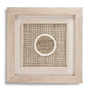 Zentique Abstract Abstract Paper Framed Art — Modern Minimalist Textured Wall Decor in MDF Frame with Glass, 39.5cm ZEN22076B