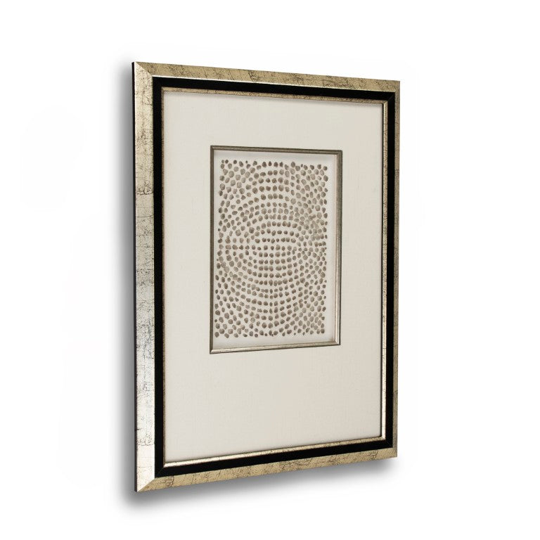 Zentique Abstract Framed Paper Art with Pine Frame, Minimalist Neutral Abstract Print, Ready-to-Hang Gallery Decor (24x32) ZEN22080A