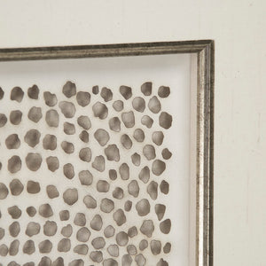 Abstract Paper Framed Art Light Brown Paper in Gold Frame ZEN22080A Zentique