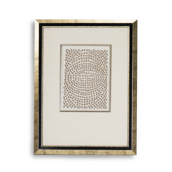 Zentique Abstract Framed Paper Art with Pine Frame, Minimalist Neutral Abstract Print, Ready-to-Hang Gallery Decor (24x32) ZEN22080A