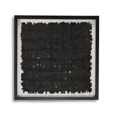 Abstract Paper Framed Art Black Paper in Black Frame ZEN22263A Zentique