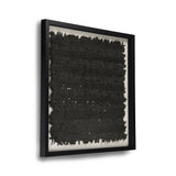 Abstract Paper Framed Art Black Paper in Black Frame ZEN22263A Zentique