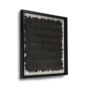 Zentique Abstract Paper Framed Art — Minimal Pine Frame with Glass, Neutral Textured Modern Wall Accent (31.5cm) ZEN22263A