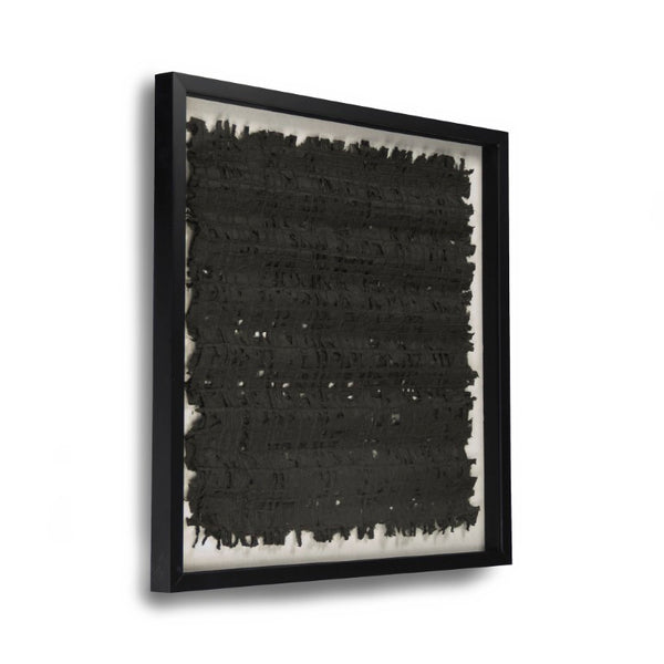 Zentique Abstract Paper Framed Art — Minimal Pine Frame with Glass, Neutral Textured Modern Wall Accent (31.5cm) ZEN22263A