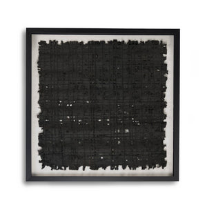 Zentique Abstract Paper Framed Art — Minimal Pine Frame with Glass, Neutral Textured Modern Wall Accent (31.5cm) ZEN22263A