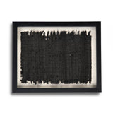 Abstract Paper Framed Art Black Paper in Black Frame ZEN22264A Zentique