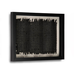 Abstract Paper Framed Art Black Paper in Black Frame ZEN22264A Zentique