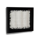 Abstract Paper Framed Art White Paper in Black Frame ZEN22264B Zentique