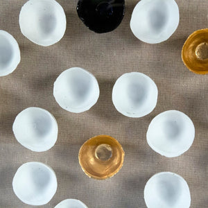 Zentique Abstract Framed Art: Contemporary Neutral Abstract Wall Décor with Glass Face, Ready-to-Hang Modern Focal Piece White Gold and Black Shells in White Frame ZEN22362B