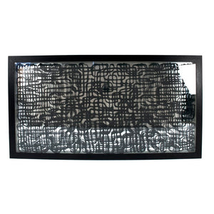 Zentique Abstract Layered Paper Framed Art — Neutral Textured Wall Décor, Glass-Protected MDF Frame, Ready to Hang, 59x35.5cm ZEN22640B