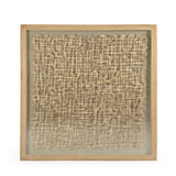 Abstract Paper Acrylic Framed Art Light Brown Paper on Tan Background in Tan Frame ZEN25133B Zentique