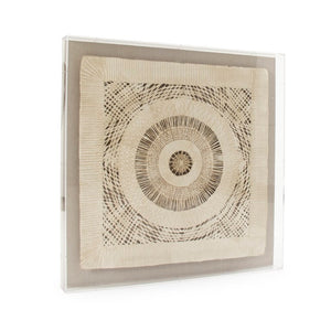 Zentique Abstract Luminous Paper Acrylic Wall Art — Textured Neutral Square Panel, Ready-to-Hang Modern Décor (95 characters) ZEN38524C