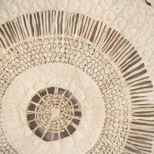 Abstract Paper in Acrylic Wall Art Off-White, Natural ZEN38524C Zentique