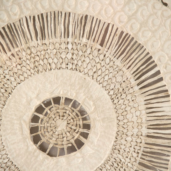 Abstract Paper in Acrylic Wall Art Off-White, Natural ZEN38524C Zentique