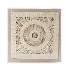 Zentique Abstract Luminous Paper Acrylic Wall Art — Textured Neutral Square Panel, Ready-to-Hang Modern Décor (95 characters) ZEN38524C