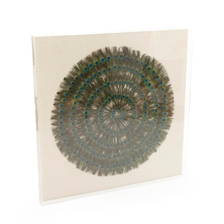 Zentique Abstract Layered Paper Acrylic Framed Art — 47.25" Square Textured Modern Wall Piece, Ready to Hang ZEN30103