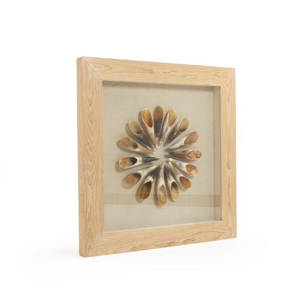 Zentique Abstract Modern Paper Acrylic Framed Art — Neutral Textured 35.5" Square Wall Decor, Ready to Hang ZEN30155G