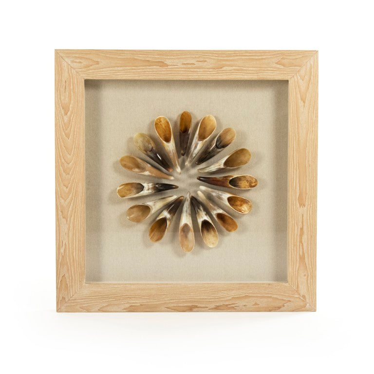 Zentique Abstract Modern Paper Acrylic Framed Art — Neutral Textured 35.5" Square Wall Decor, Ready to Hang ZEN30155G