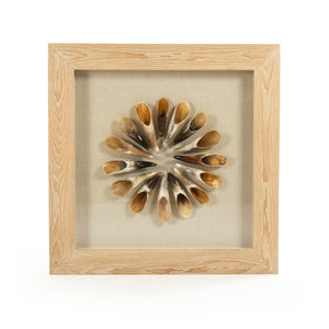 Zentique Abstract Modern Paper Acrylic Framed Art — Neutral Textured 35.5" Square Wall Decor, Ready to Hang ZEN30155G