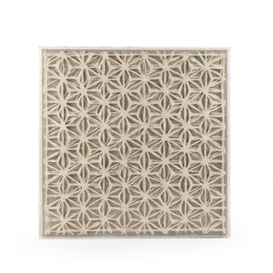 Zentique Abstract Modern Paper Acrylic Framed Art — Compact 35.5cm Square Minimalist Wall Decor with Depth and Matte Frame ZEN30190