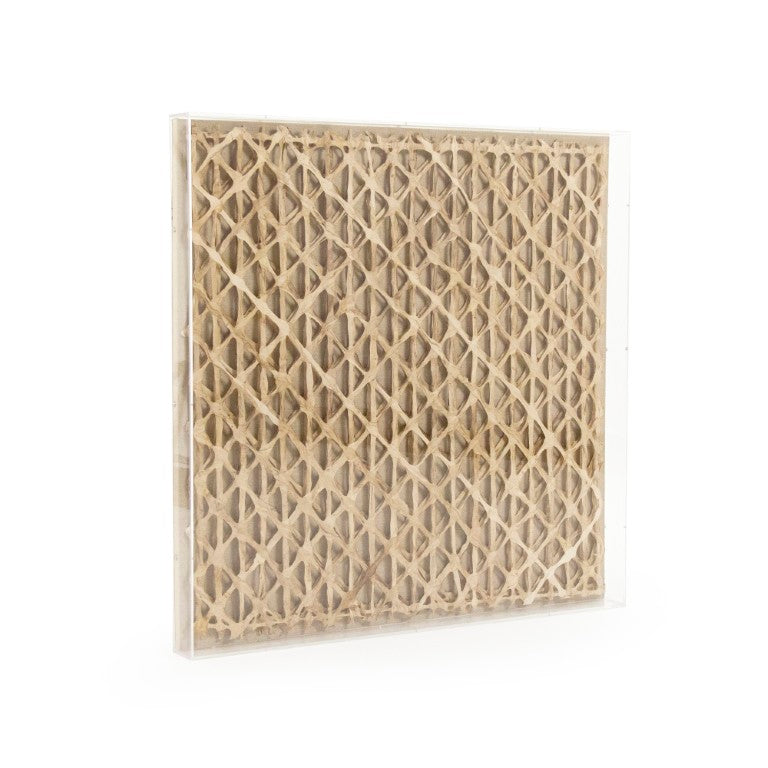 Zentique Abstract Layered Paper Acrylic Framed Art - 31.75" Square Modern Mixed-Media Wall Décor, Ready-to-Hang ZEN30202A