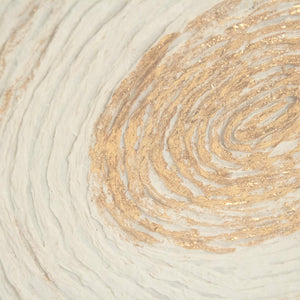 Abstract Paper Framed Art Paper on Neutral Background in White Frame ZEN30447AY Zentique