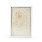 Abstract Paper Framed Art Paper on Neutral Background in White Frame ZEN30447BY Zentique