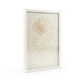 Abstract Paper Framed Art Paper on Neutral Background in White Frame ZEN30447BY Zentique