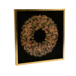 Zentique Wreath Modern Acrylic & MDF Wall Art | Neutral Paint-Ready 35cm Wreath for Year-Round Decor ZEN30713
